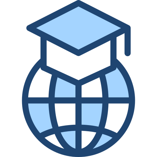 Выпускной шляпа Generic Blue иконка