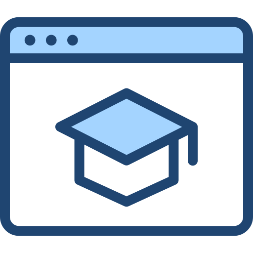 Электронное обучение Generic Blue иконка