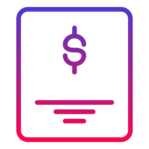 Invoice Generic Gradient icon