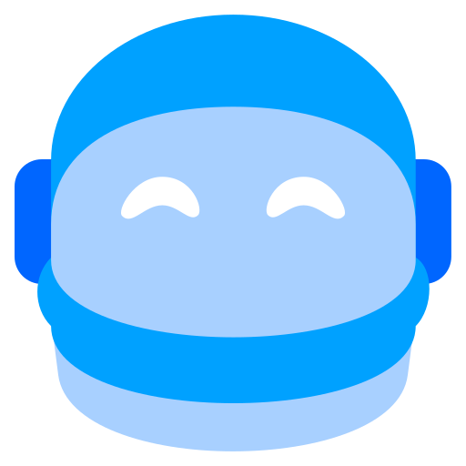 宇宙飛行士のヘルメット Generic Blue icon