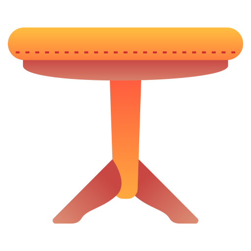 Dining table Generic Flat Gradient icon