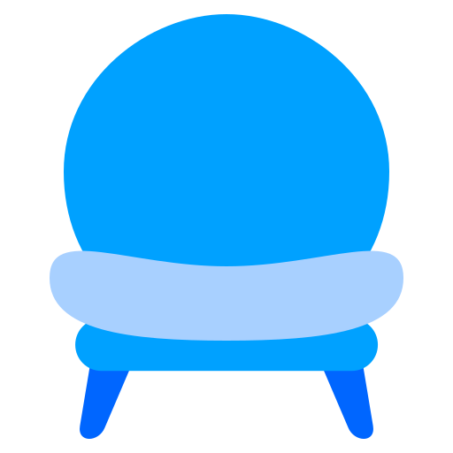 sedia moderna Generic Blue icona