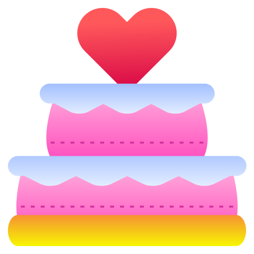 Свадебный пирог Generic Flat Gradient иконка