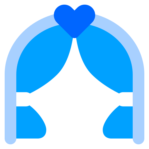 arc de mariage Generic Blue Icône