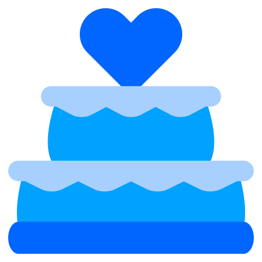 gâteau de mariage Generic Blue Icône