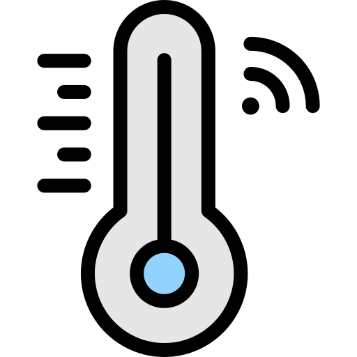 slimme temperatuur Generic Outline Color icoon