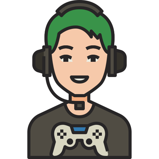 Gamer Generic Outline Color icon