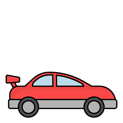 samochód sportowy Generic Outline Color ikona