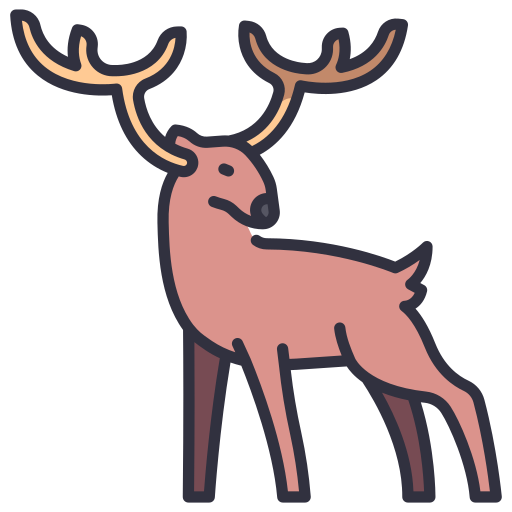 Deer MaxIcons Lineal color icon