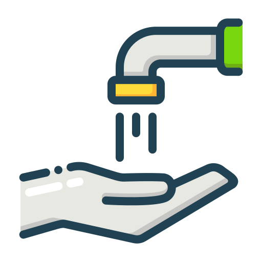 handen wassen Generic Outline Color icoon