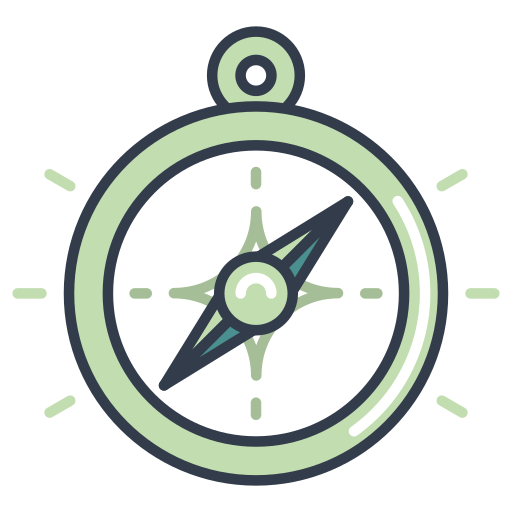 Compass Generic Outline Color icon