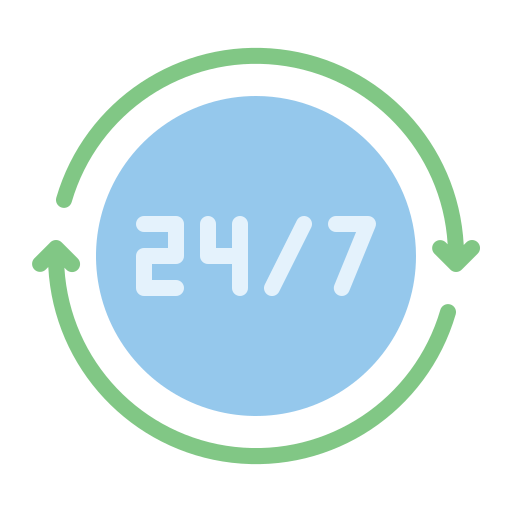Open 24 hours Generic Flat icon