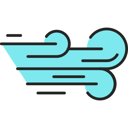 Wind Generic Outline Color icon