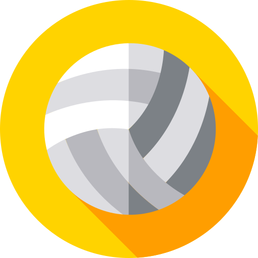 volleybal Flat Circular Flat icoon