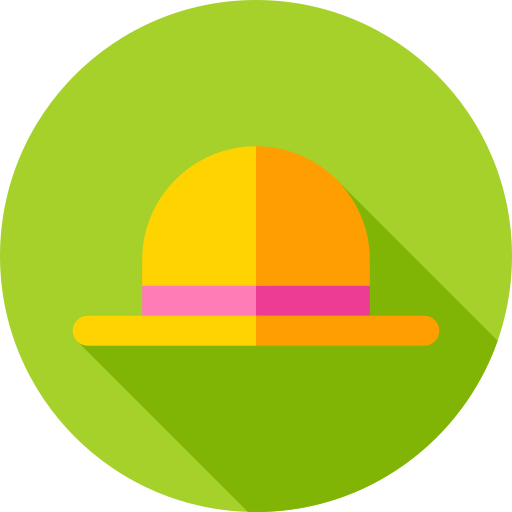 cappello da sole Flat Circular Flat icona