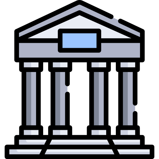 tempio greco Special Lineal color icona