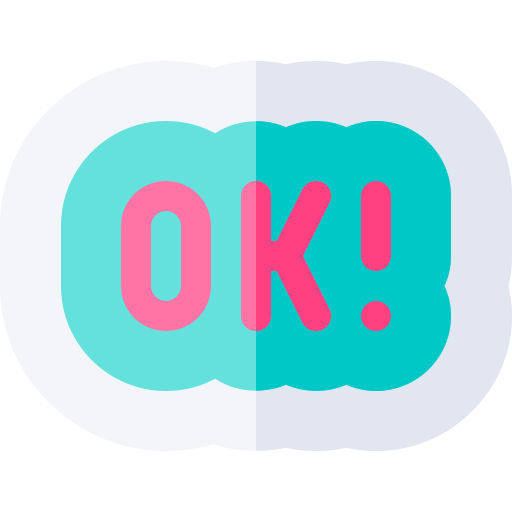 ok Basic Rounded Flat icono