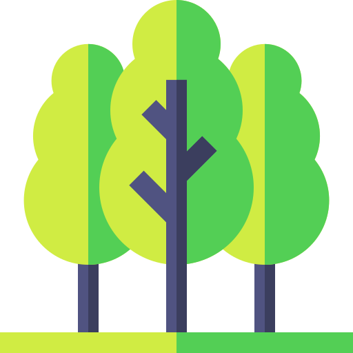 bomen Basic Straight Flat icoon