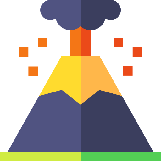火山 Basic Straight Flat icon