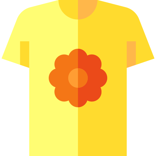 camiseta de manga corta Basic Straight Flat icono