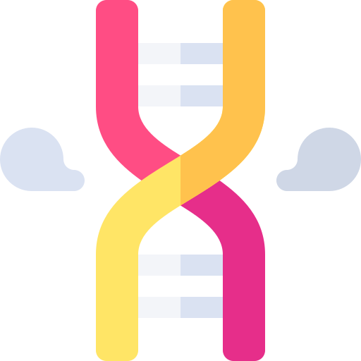 Генетика Basic Rounded Flat иконка