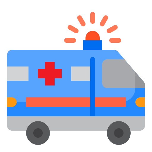 ambulans srip Flat ikona