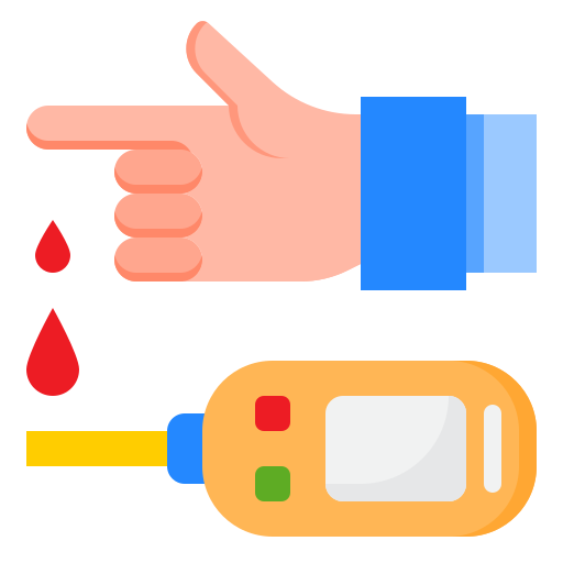 Blood test srip Flat icon