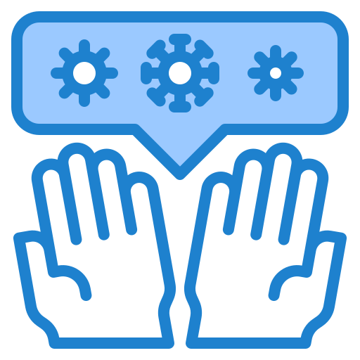 手洗い srip Blue icon