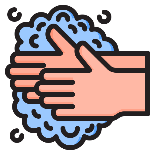 lavarse las manos srip Lineal Color icono