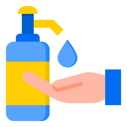 Hand wash srip Flat icon