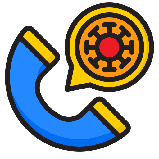 rozmowa telefoniczna srip Lineal Color ikona