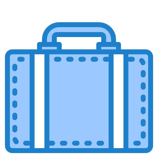 bagaglio srip Blue icona