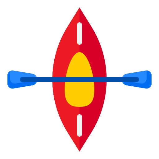 canoa srip Flat icono