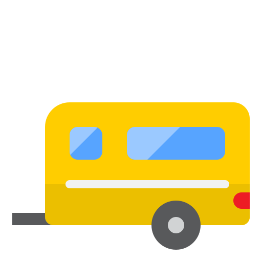 Caravan srip Flat icon