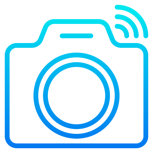 Camera srip Gradient icon