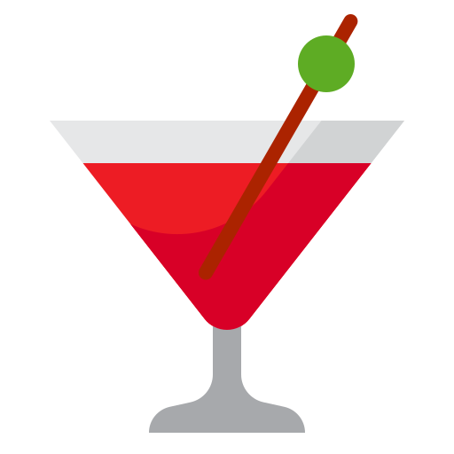 Martini srip Flat icon
