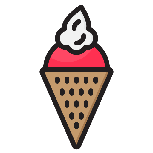 helado srip Lineal Color icono