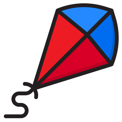 凧 srip Lineal Color icon