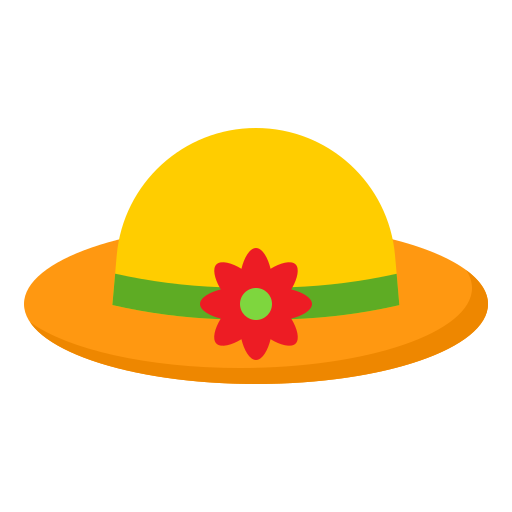 sombrero srip Flat icono
