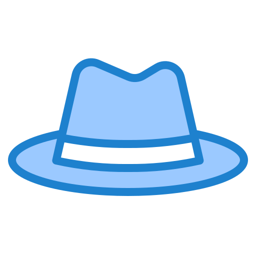 chapéu srip Blue Ícone