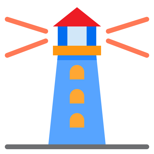 Lighthouse srip Flat icon