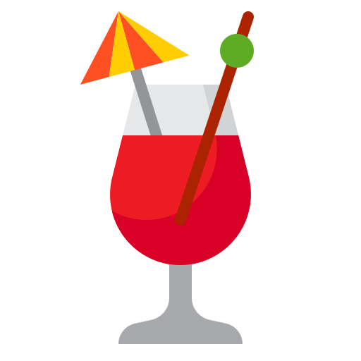 Cocktail srip Flat icon