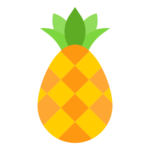 ananas srip Flat icona