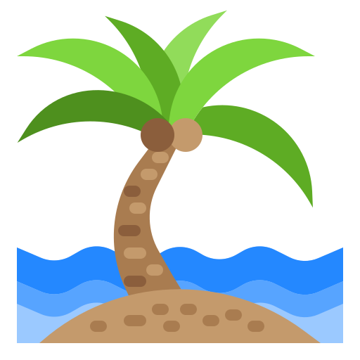 strand srip Flat icoon