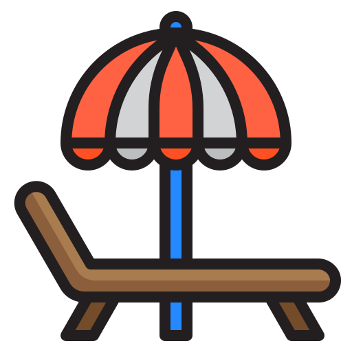 зонт от солнца srip Lineal Color иконка