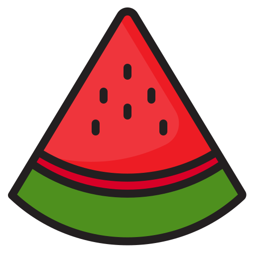 wassermelone srip Lineal Color icon