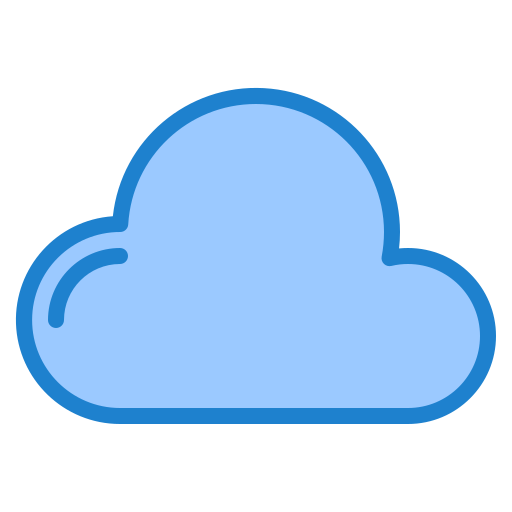 nuvoloso srip Blue icona