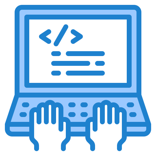 programmeren srip Blue icoon
