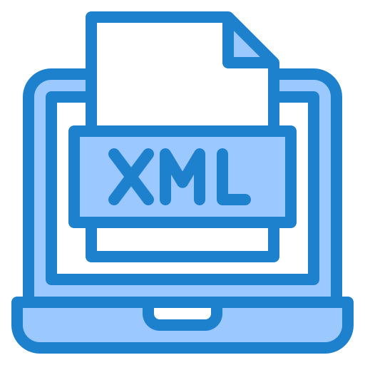 xmlファイル srip Blue icon
