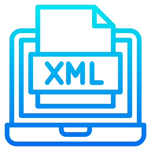 xmlファイル srip Gradient icon